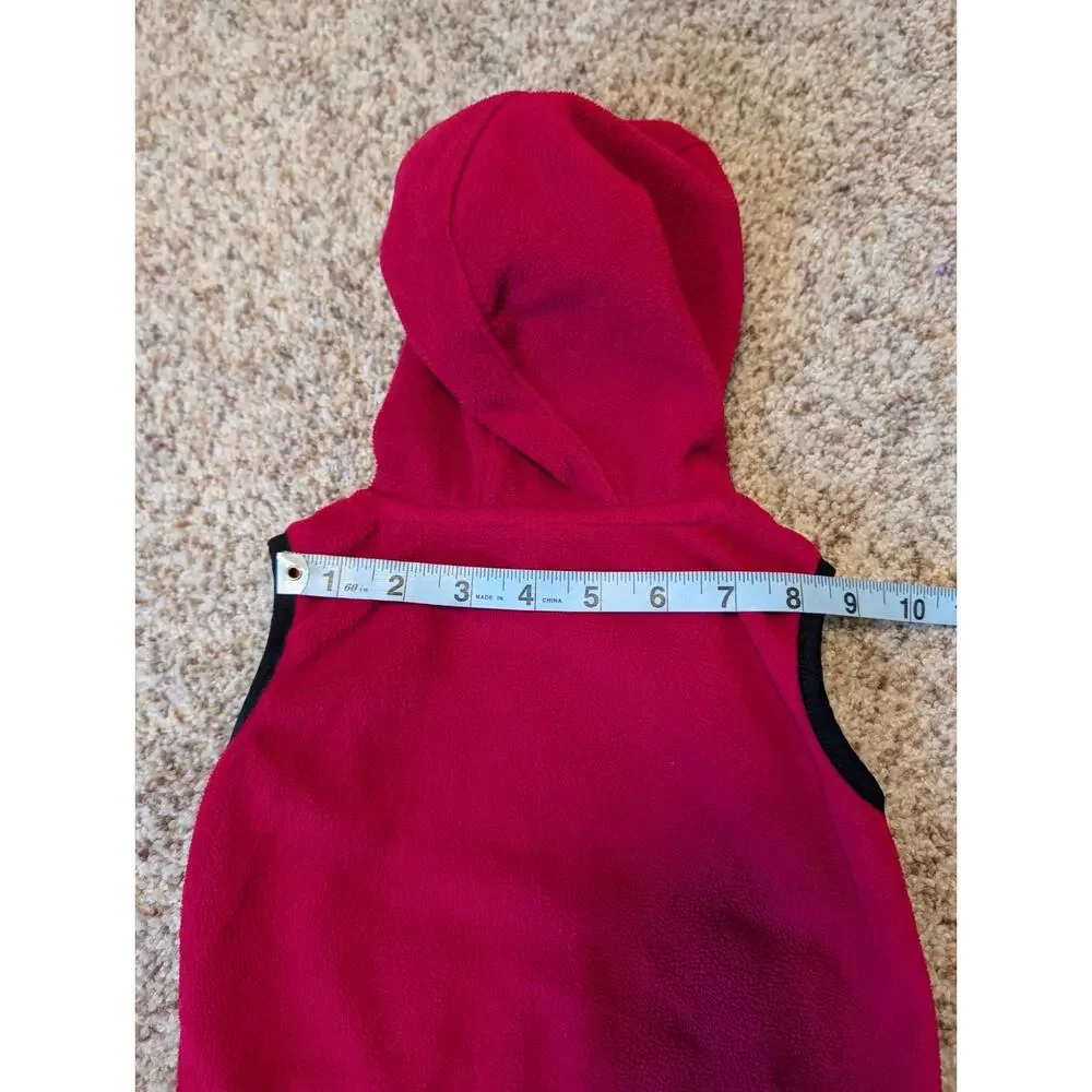 Carhartt Baby Girls Fleece Hooded Vest Full Zip Pink Size 12M